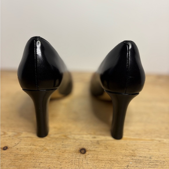 Cole Haan Women’s Black Leather Myla Block Heels - Picture 7 of 11